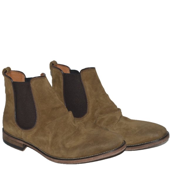 john varvatos suede chelsea boots